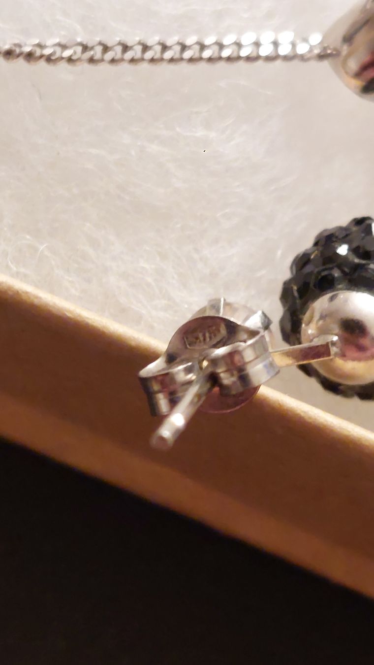 Altri gioielli: 925 Silber Schmuck Set, Ohrstecker & Kette – Nuovo e nell'imballaggio originale da Zürich venduto da Rose-Black 6