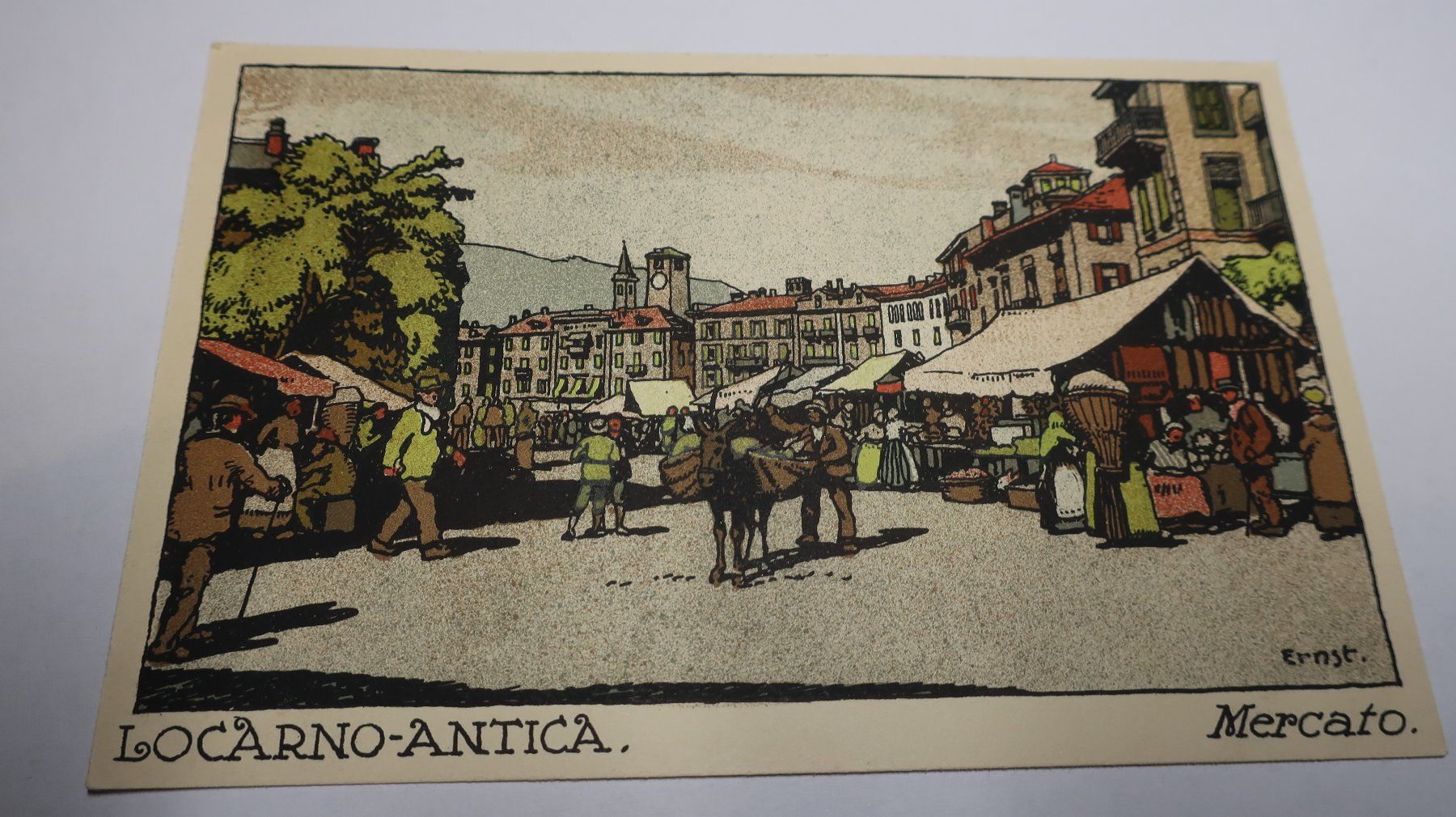 Cartes postales: Locarno Antica         Mercato – D'occasion à Cormoret par Pascalll2001 1