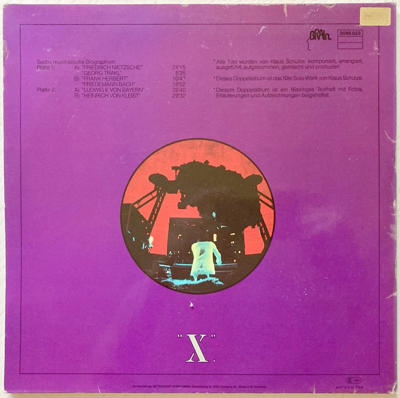 Dischi in vinile: KLAUS SCHULZE - "X" – Usato da Bottens venduto da hotter-than-hell 1