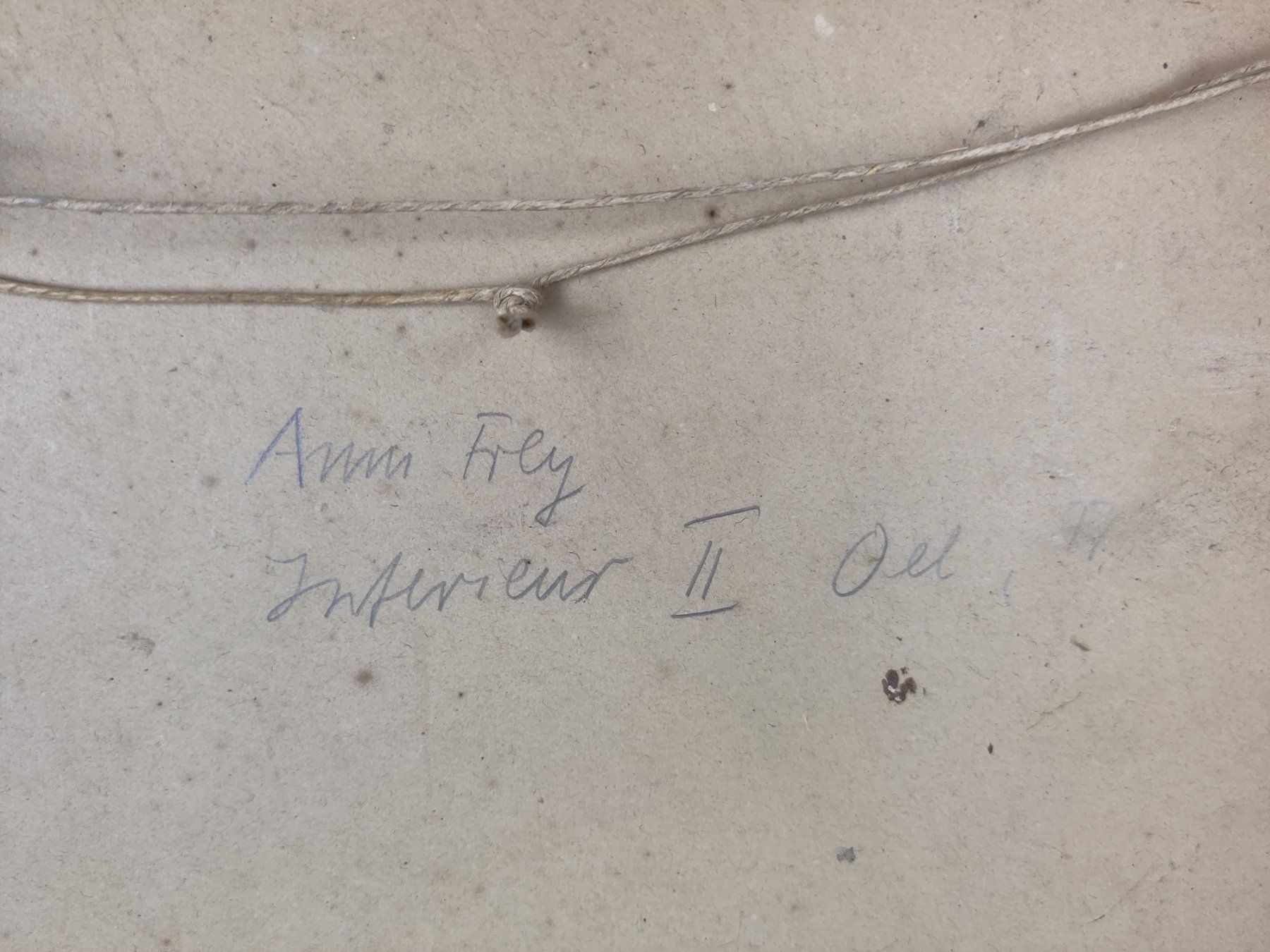 Dipinti: ANNI FREY Interieur mit zwei Figuren Ölbild – Usato da Zug venduto da RepTCG 7