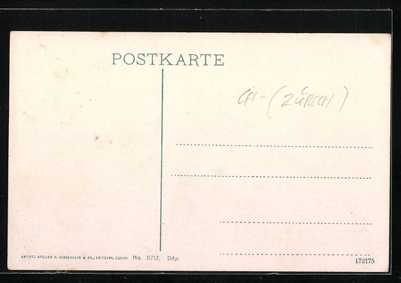 Cartoline postali: Männedorf, Zeller'sche Kapelle mit Beth – Usato da Berlin venduto da bartko-reher 1