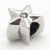 Bead silberfarben Stern (No 51) - Neu
