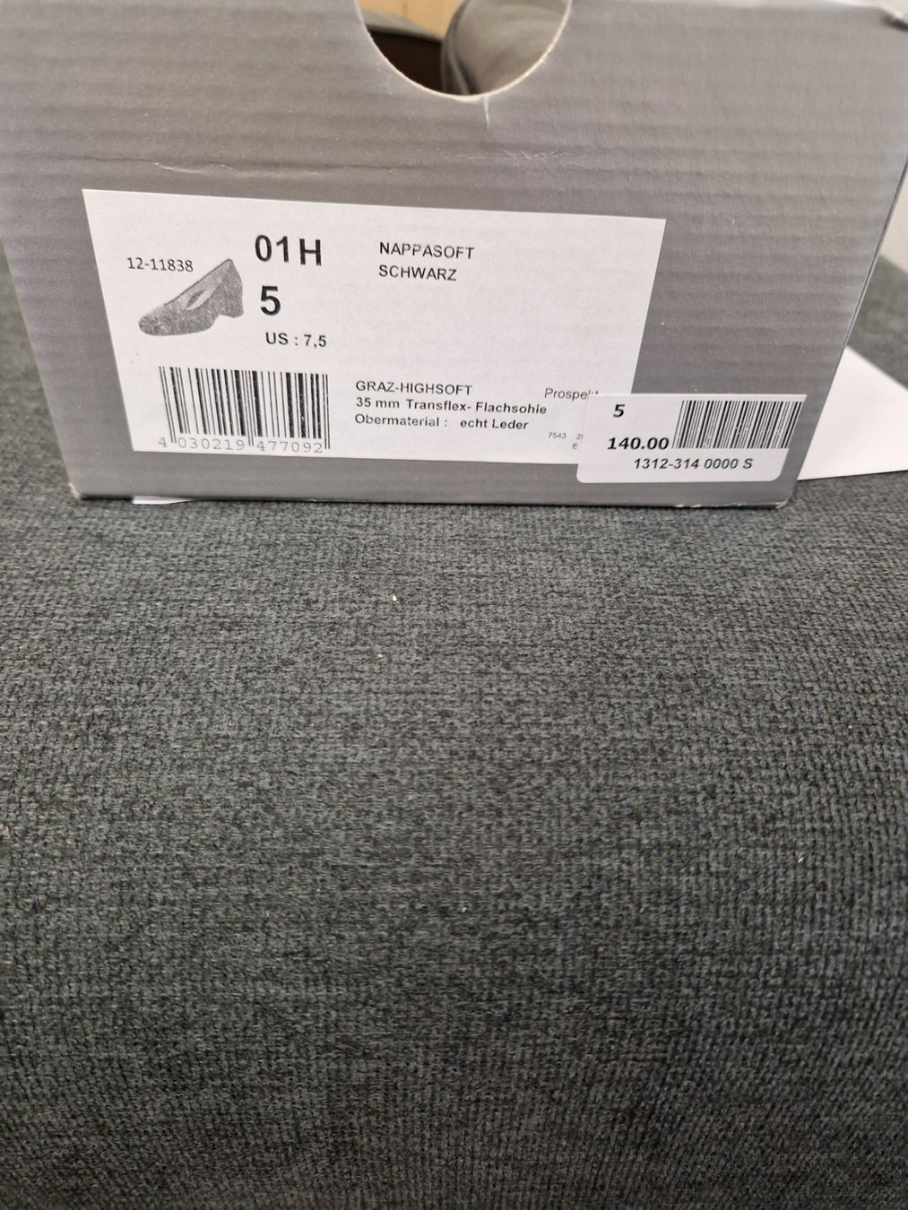 Scarpe da donna: Schwarze Nappaleder Pumps Gr. 38, Blockabsatz – Nuovo (secondo la descrizione) da Glattbrugg venduto da mas_75t2 5