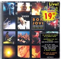 Bon Jovi ONE WILD NIGHT Live 1985-2001 Richie Sambora CD