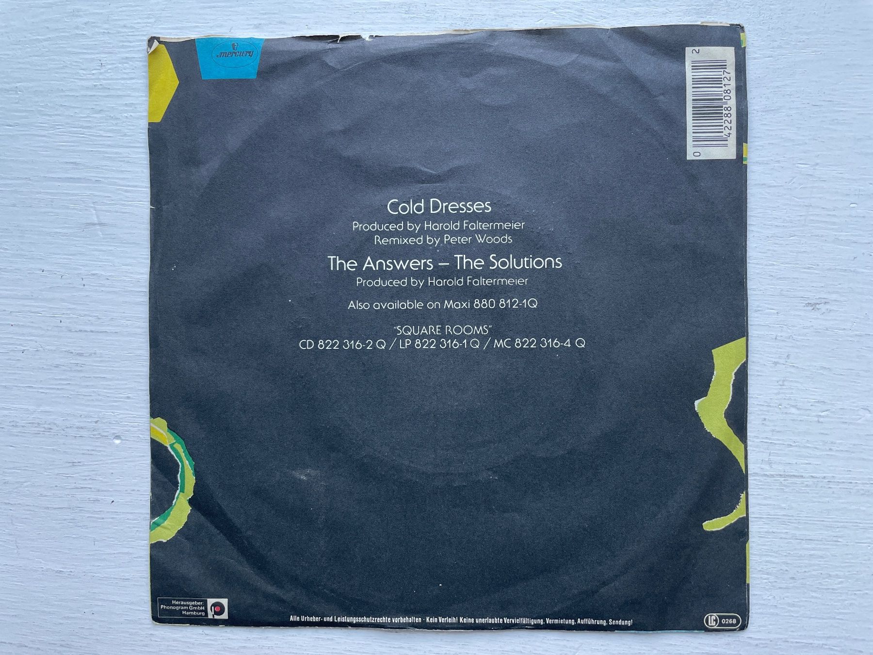 Dischi in vinile: Al Corley - Cold Dresses - 7" Single, 1985 – Usato da Zürich venduto da Andy_t71 1