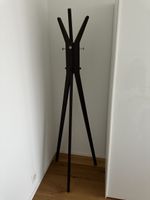 Designer Kleiderstaender aus Holz, Dunkelbraun