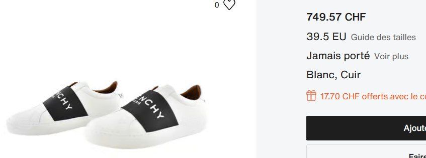 Givenchy Scarpe da uomo: Sneakers Givenchy .45 – Usato da Collonges venduto da Auganien 2