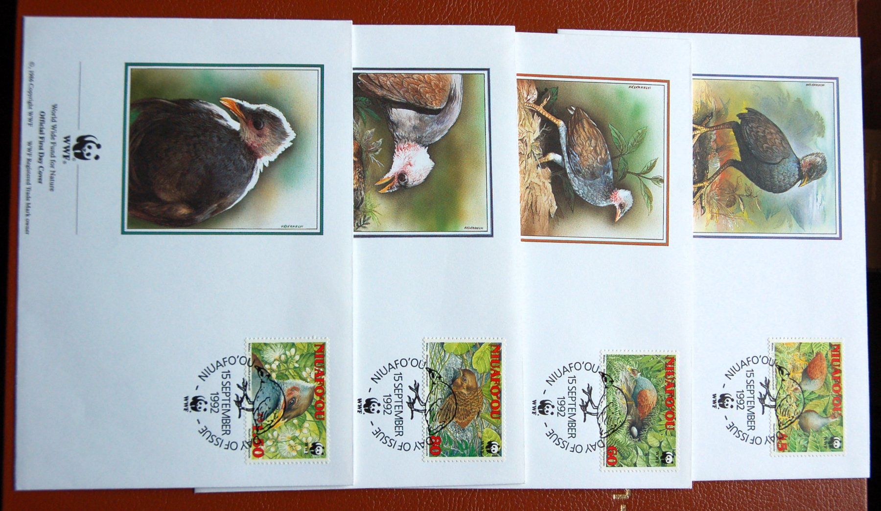 Tous les timbres: WWF - 4 Niuafo'ou FDC 1992 – D'occasion à Gland par pas_wxw
