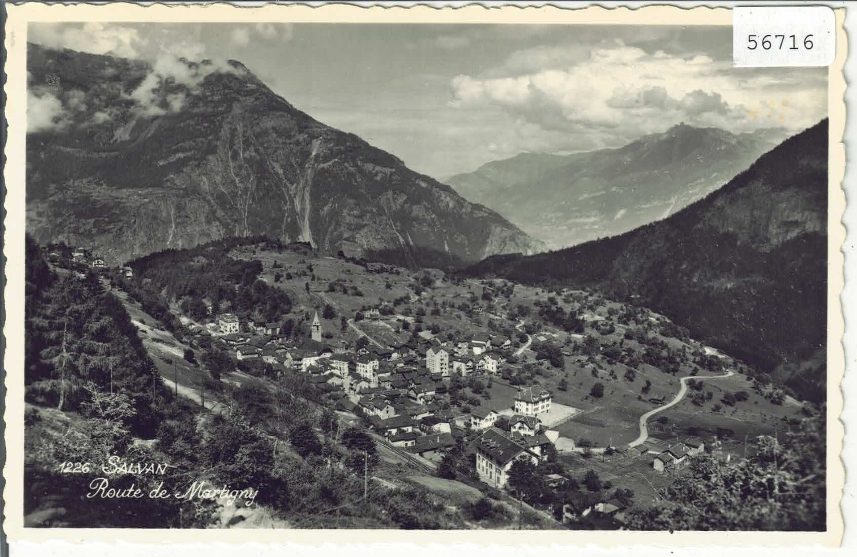 Ansichtskarten: Salvan - Route de Martigny – Gebraucht aus Ettingen von Kartenplanet