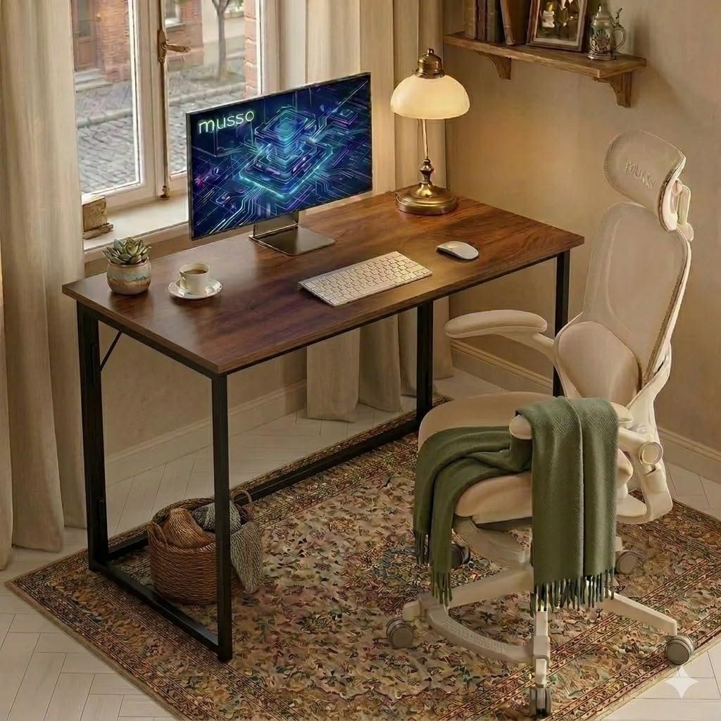 Tavoli: Schreibtisch klappbar 80x40 Computertisch Holz Braun – Nuovo e nell'imballaggio originale da Neuhausen venduto da apo_zn9s 1