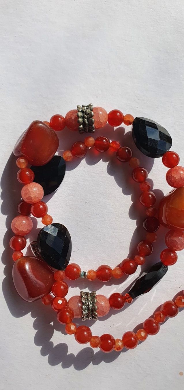 Ketten: Einzigartig Kette. Karneol, Rot Agate, Onix – Neu (gemäss Beschreibung) aus Benglen von Meercat3 2
