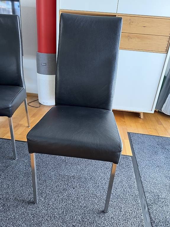 Sedie: Esszimmerstühle Leder schwarz – Usato da Amriswil venduto da klapina 1