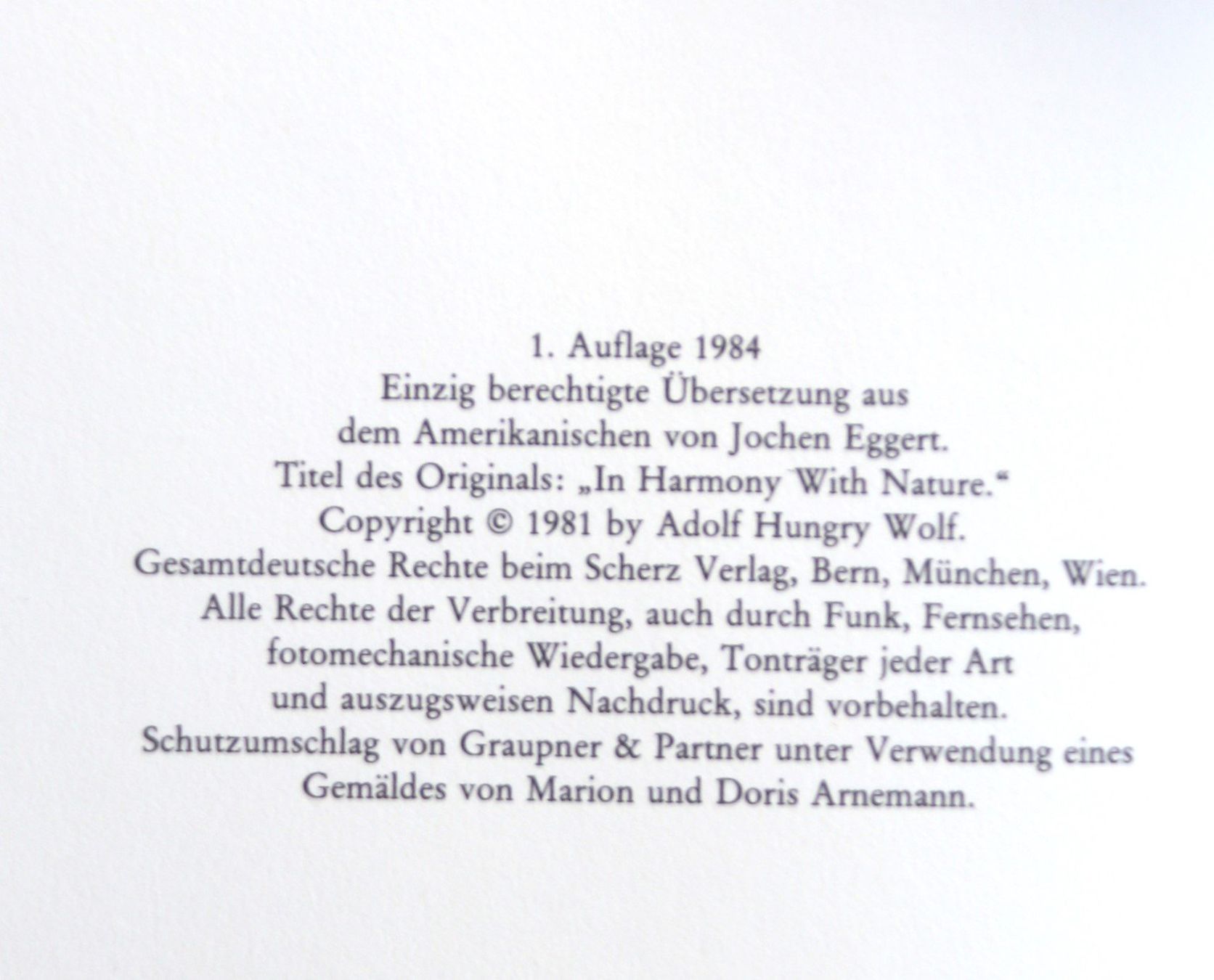 Bücher: Vater Sonne, Mutter Erde von Adolf Hungry Wolf – Gebraucht aus Glattfelden von Vrenely 6