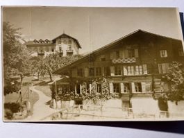 Alte Postkarte Kurhaus Widerswil mit Dependence