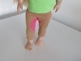 Puppenkleider, Puppenhosen, Reiterhosen, Hosen 18 cm, Heless