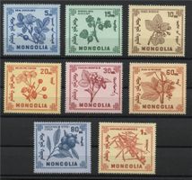 MONGOLEI, MEDIZINALPFLANZEN, postfrischer Satz von 1968