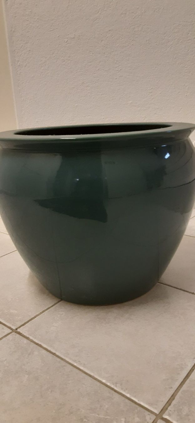 Vasi per fiori: Cachepot  Uebertopf Keramik grün – Usato da Uitikon Waldegg venduto da Tibi07 2