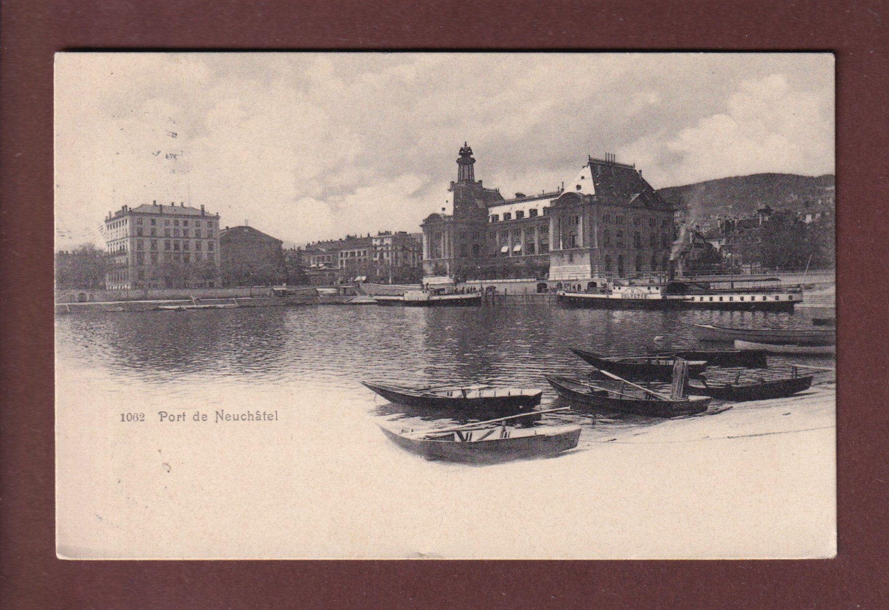 Cartoline postali: Port de NEUCHÂTEL - 1915 – Usato da Pully venduto da nicecards