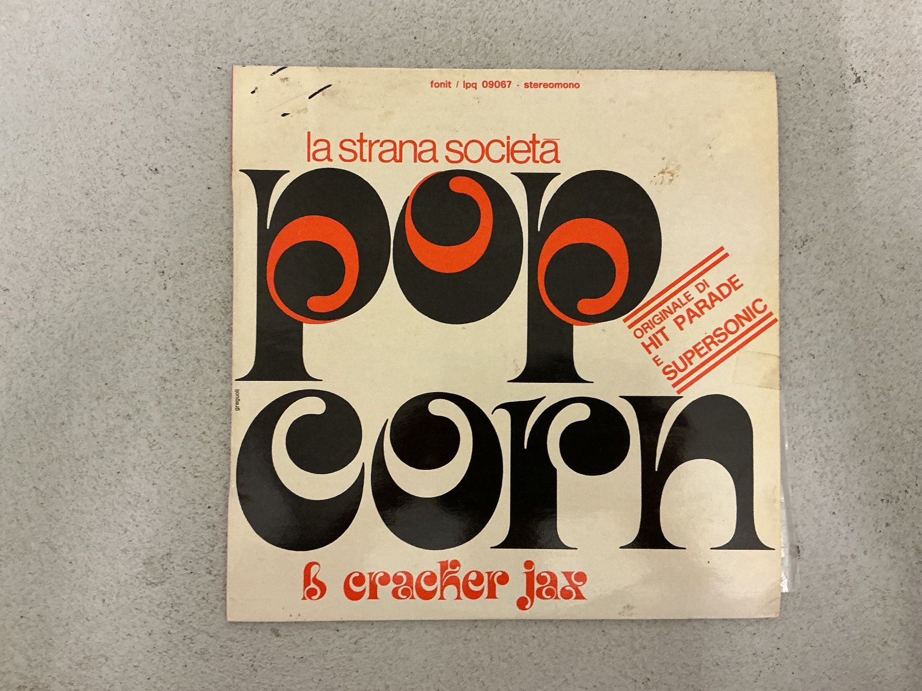 Dischi in vinile: La Strana Societa - Pop Corn / Cracker Jax – Usato da Winterthur venduto da Tumko_7_Vinyl