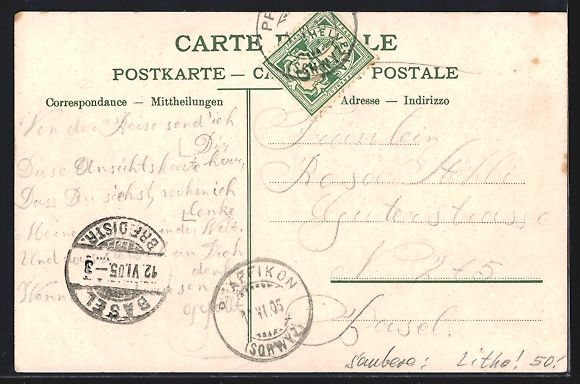 Cartoline postali: Rapperswil /SG, Teilansicht, Aufstieg zu – Usato da Berlin venduto da bartko-reher 1