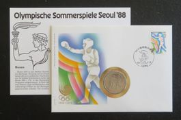 Münzbrief Olympische Sommerspiele Seoul