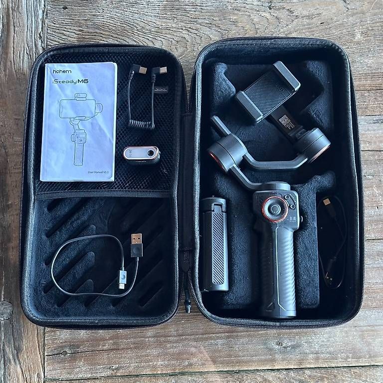 Action Cam: Stabilisateur Hohem iSteady M6 Kit, avec éclairage, noir – Gebraucht aus Les Paccots von jco_hrs6