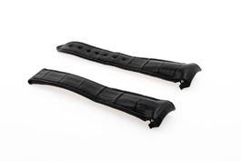 Omega Planet Ocean black leather strap 22mm