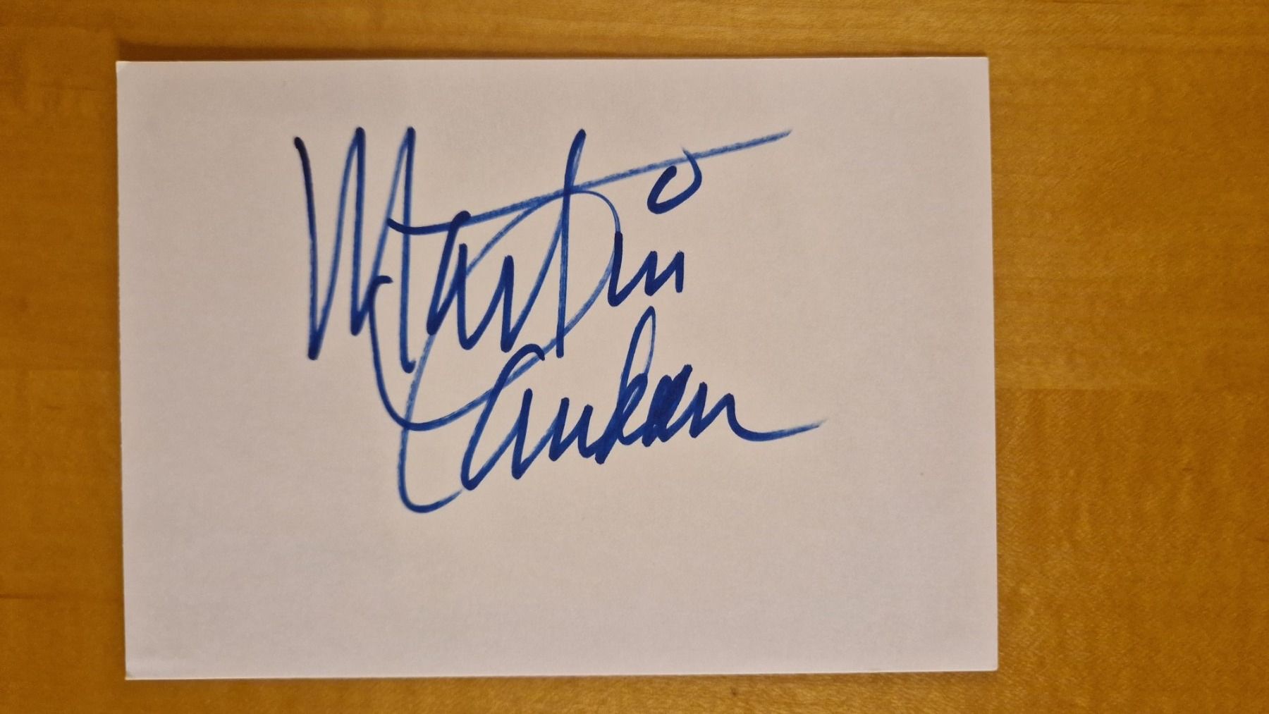 Autografi: Martin Landau, Original Autogramm auf Zettel – Usato da Salmsach venduto da aacs65