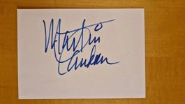 Martin Landau, Original Autogramm auf Zettel
