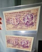 💥 RARE ! Lot de 5 billets de 10 CHF suisses
