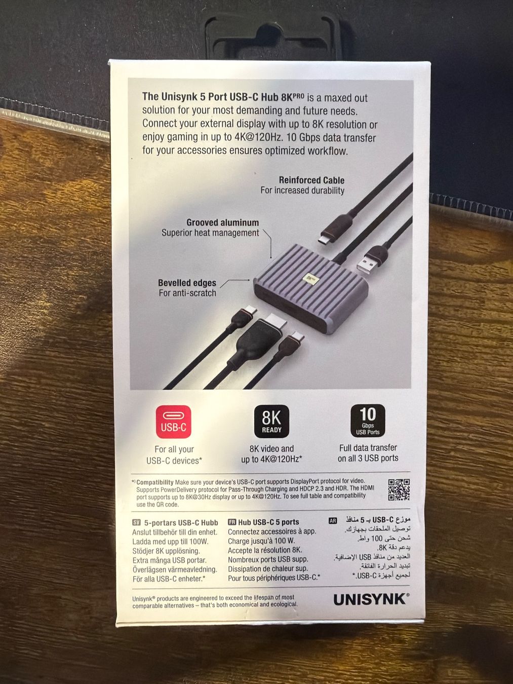 Hub & Switch: UNISYNK 5 PORT USB-C HUB 8KPRO – Nuovo e nell'imballaggio originale da Altdorf UR venduto da Nekdlon 3