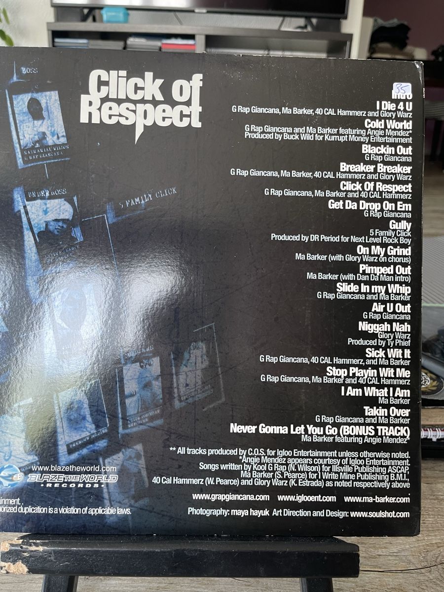 Schallplatten: Kool G Rap / Click of Respect – Gebraucht aus Dagmersellen von stonefinger 1