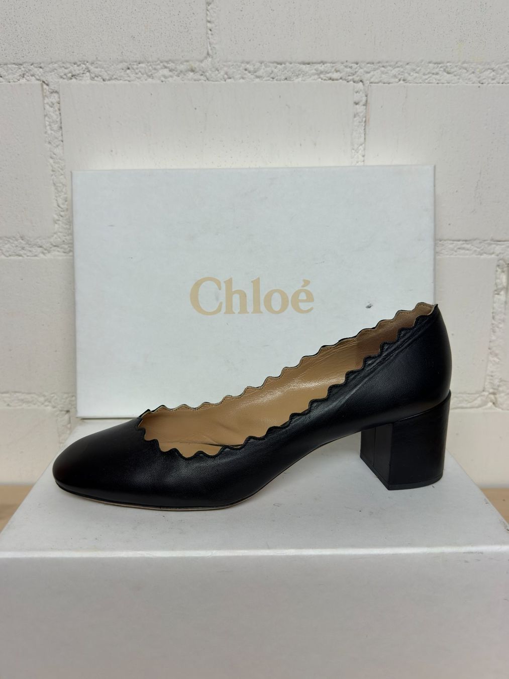 Chloé Chaussures femmes: Chloe Pumps Leder mit Blockabsatz – D'occasion à Dübendorf par ilazzi 5