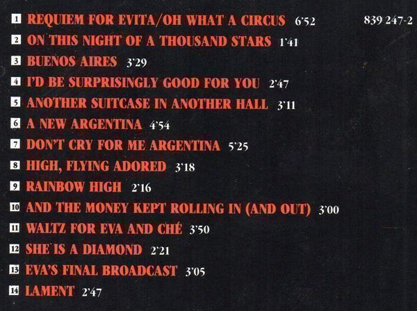 CD: EVITA - FLORENCE LACEY - 1989 - CD – Usato da Greifensee venduto da scharmant 1