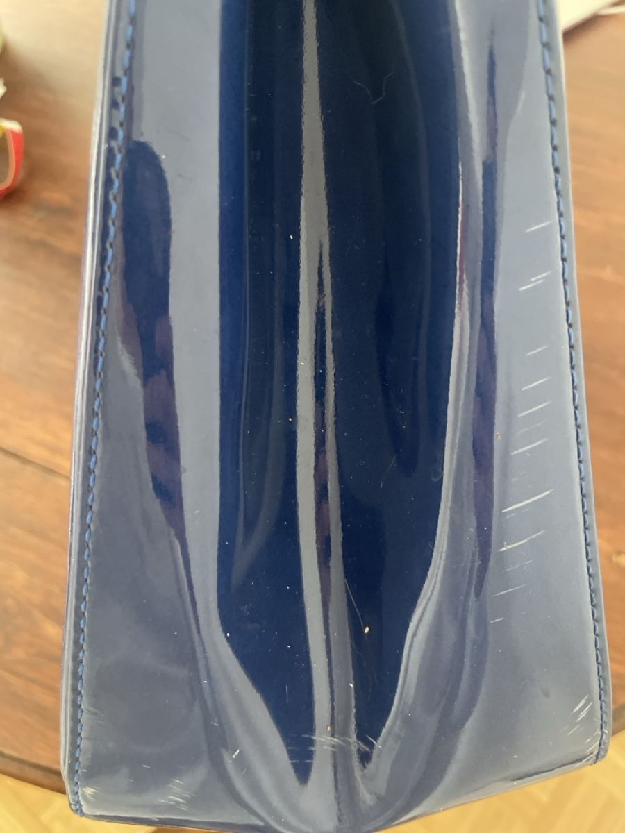 Longchamp Borse da donna: Longchamp Vernis Bleu Marine, Sac à Main – Usato da Genève venduto da hg2_yyz7 6