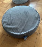 Brandneu ,unbenutzt Rogz Lounge Flat Round Hundebett grau