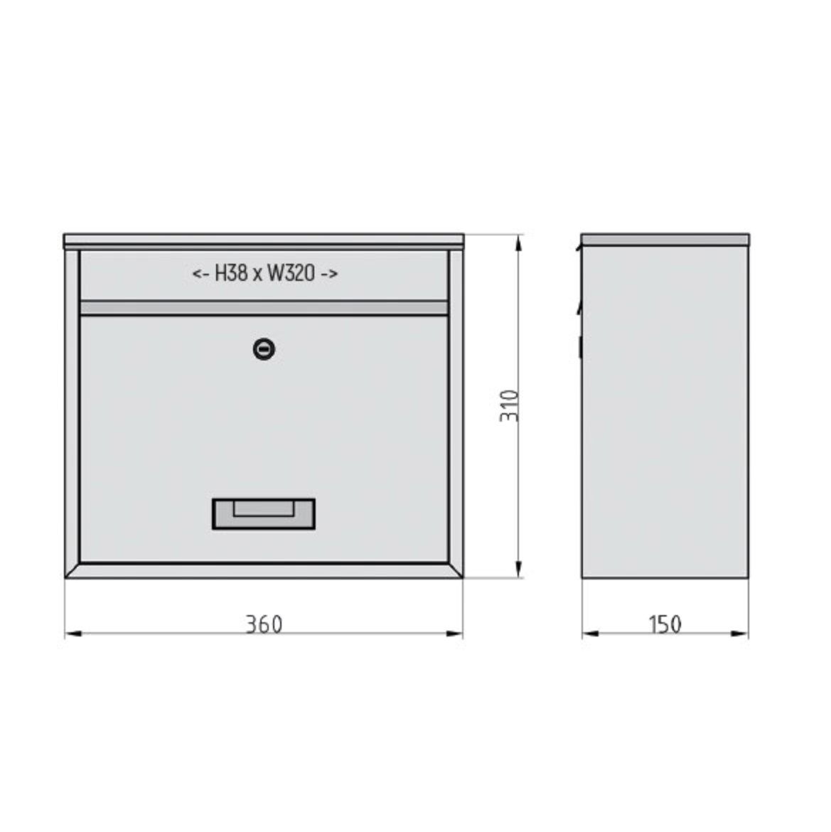 Altro per la casa: Briefkasten 31 x 36 cm weiss – Usato da Neuhausen am Rheinfall venduto da VALAMA 8