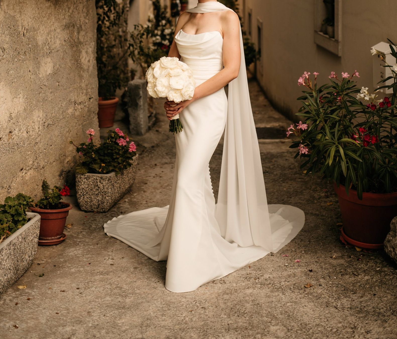 Vestiti: Secondhand Brautkleid Made with Love "Winter", Grösse 32-34 – Usato da Brunnen venduto da Herzig-Brautmode