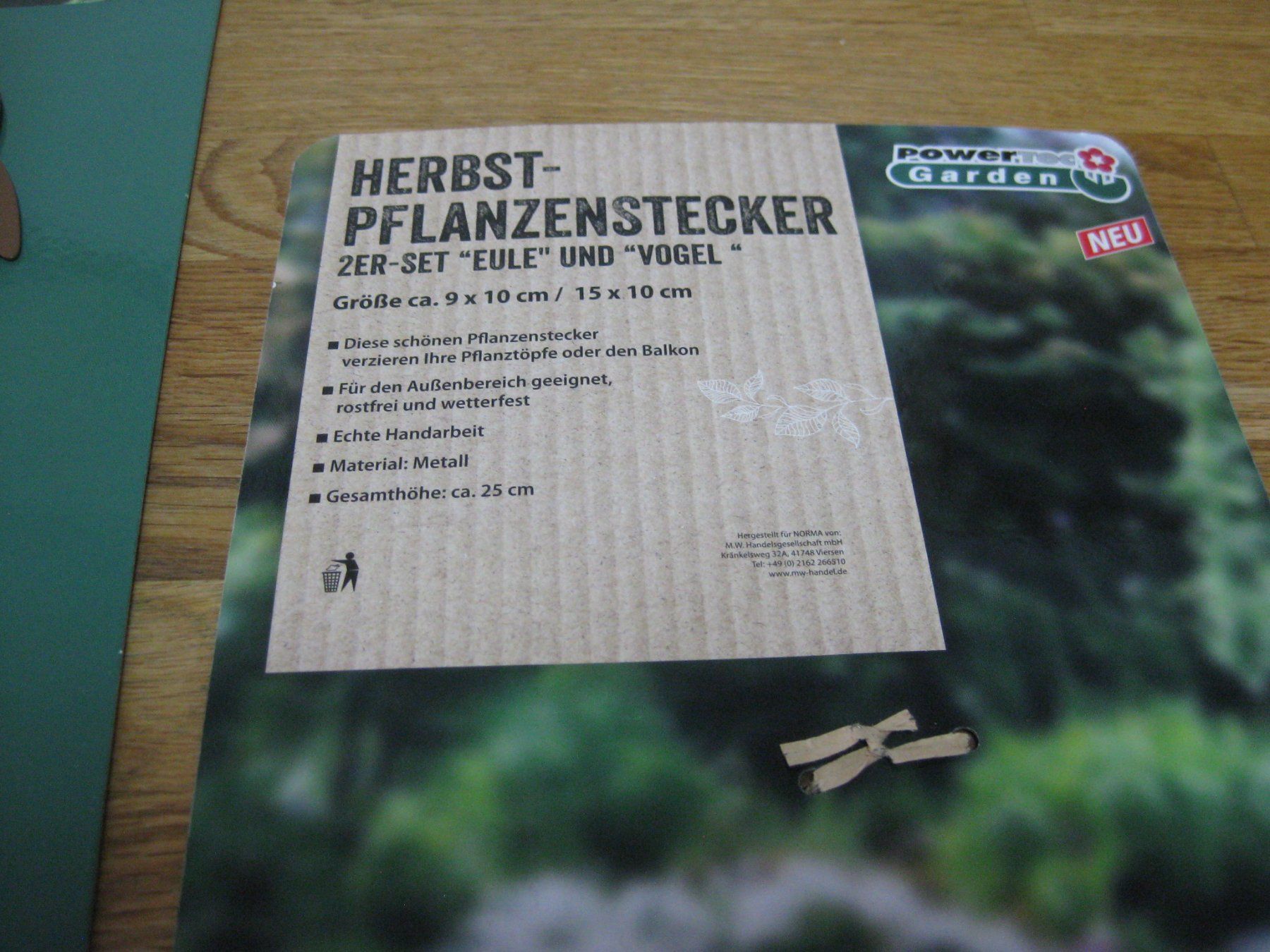 Toutes les décorations: Schöne Metall Gartenstecker EULE und VOGEL – Neuf avec emballage d'origine à Romanshorn par Wazoohandlung 2