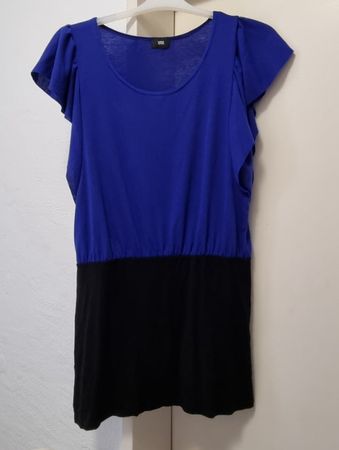 Kleid mit Volants Ärmel Gr. M