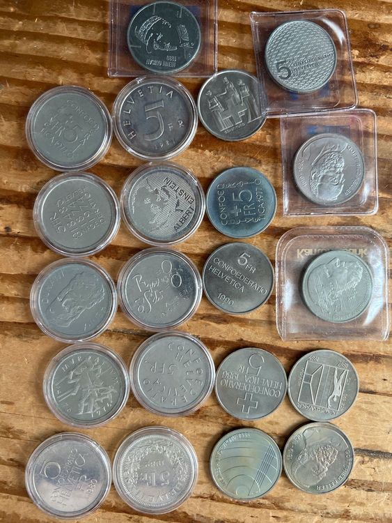 21 Stück Schweizer Gedenkmünzen Kaufen auf Ricardo