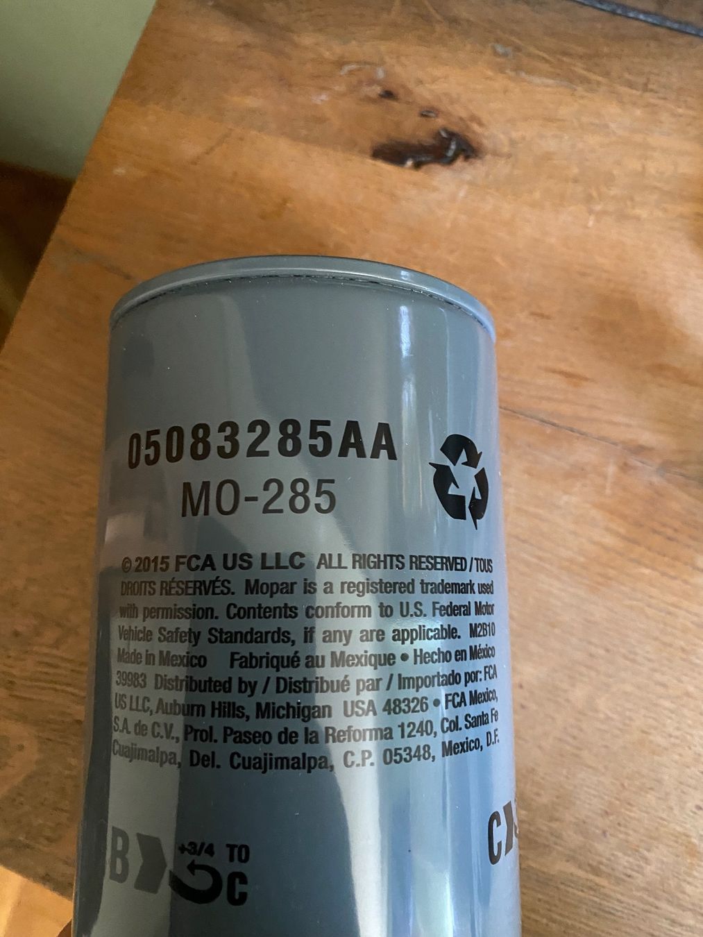 Dodge Tutti pezzi di ricambio auto: Cummins Ölfilter – Usato da Klosters venduto da MarcHil80 1