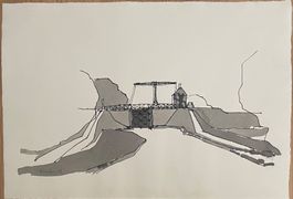 Theo Hurter Tinte Aquarell signiert