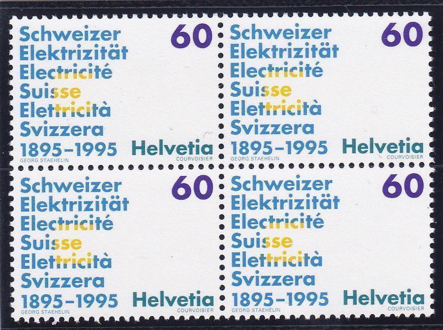 Tutti i francobolli: Postfrisch 4er Block Werbemarken 1995 – Nuovo (secondo la descrizione) da Schliern b. Köniz venduto da joni20 1