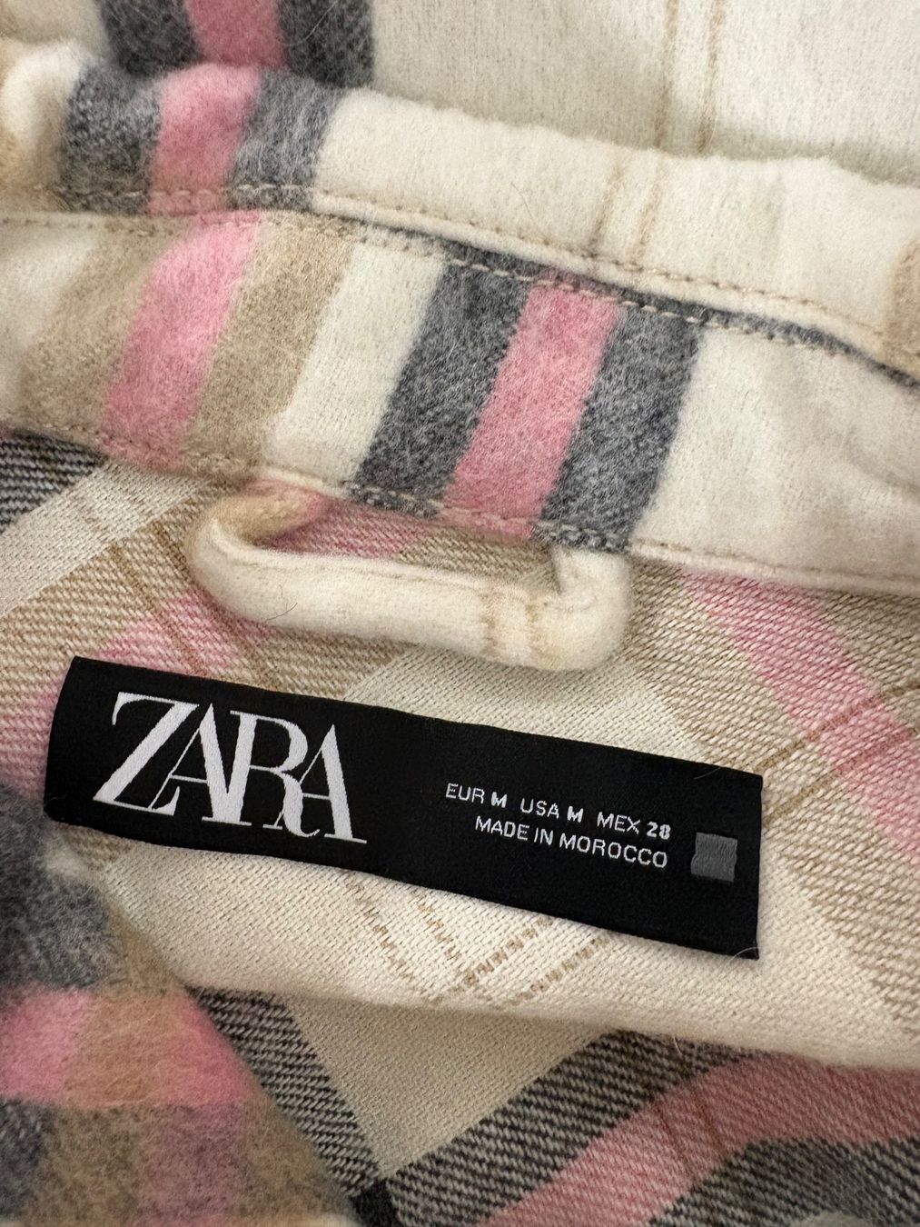 Zara Blusen: Zara Oversize Shacket Holzfällerhemd M rosa creme – Neu (gemäss Beschreibung) aus Regensdorf von secondchancefashion 4