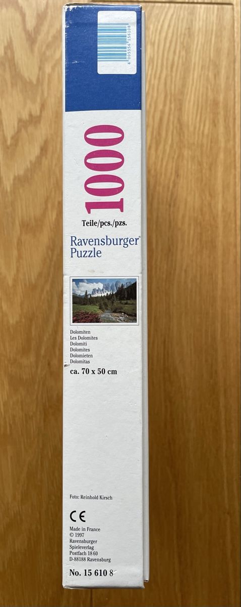 Ravensburger Puzzles: Ravensburger Puzzle 1000 Teile Dolomiten – Gebraucht aus Glattfelden von Schmoni18 1