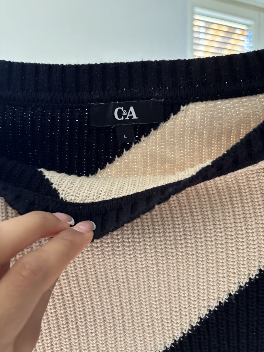 C&A Maglioni & Felpe: C&A Strickpullover, gestreift, Gr. L - Perfekt für de Herbst – Usato da Zürich venduto da mgu_s6k6 1