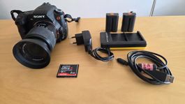 Sony Alpha 200 DSLR Kamera mit Zubehör