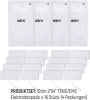 16 TENS Elektroden 5x10 cm  selbstklebend 2mm Marke: ISTIM