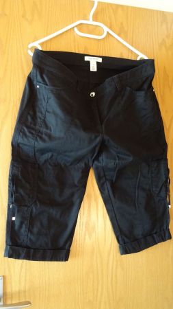 Caprihose, schwarz Gr. 12 (42) Top Zustand!